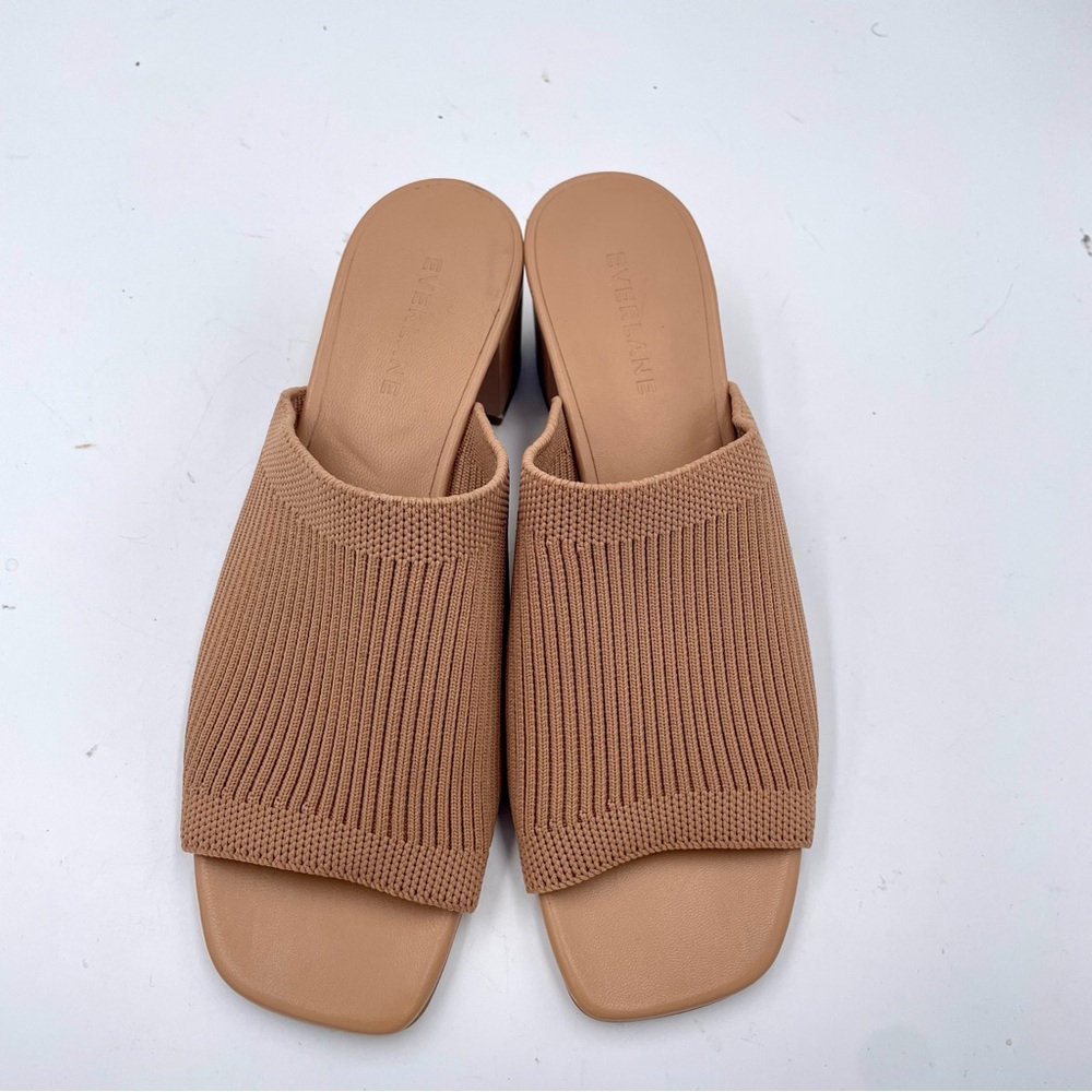 NEW Everlane Tan‎ Caramel Glove ReKnit Mule Heel Sandal in Size 6.5